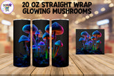 Glowing Mushrooms Sublimation Tumbler Wrap Bundle